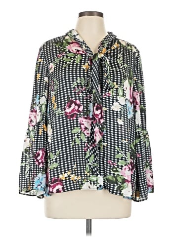 Tahari by ASL Long Sleeve Blouse (view 1)