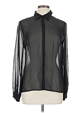 Kay Unger Long Sleeve Silk Top (view 1)