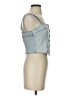 Levi's 100% Cotton Blue Sleeveless Blouse Size XS - photo 4