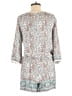 Dillard's 100% Rayon Paisley Orange Gray Romper Size M - photo 2