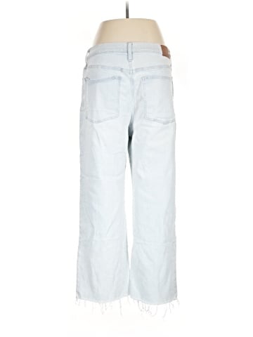 Madewell The Perfect Vintage Wide-Leg Crop Jean in Bosworth Wash: Raw-Hem Edition (view 2)
