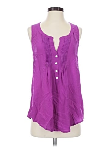 Daniel Rainn Sleeveless Silk Top (view 1)