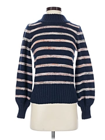 Madewell Striped Metcalf Mockneck Sweater (view 1)