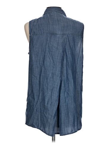 Banana Republic Factory Store Sleeveless Button-Down Shirt (view 2)