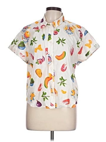J.Crew Factory Store Short Sleeve Blouse (view 1)