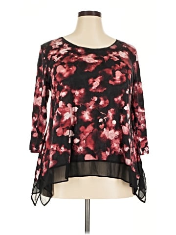 Simply Vera Vera Wang 3/4 Sleeve Blouse (view 1)