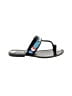 Coconuts 100% Leather Black Flip Flops Size 6 - photo 1