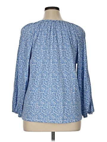 Lands' End 3/4 Sleeve Blouse (view 2)