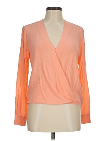 Diane von Furstenberg Long Sleeve Silk Top (view 1)