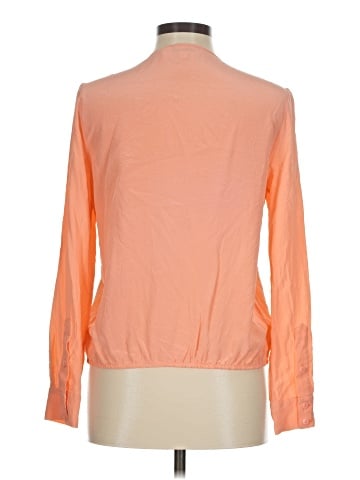 Diane von Furstenberg Long Sleeve Silk Top (view 2)