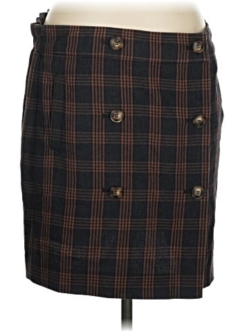 Madewell Plaid Double-Breasted Mini Skirt (view 1)