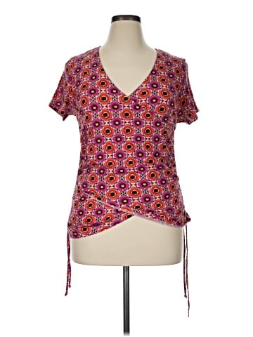 INC International Concepts Short Sleeve Blouse (view 1)