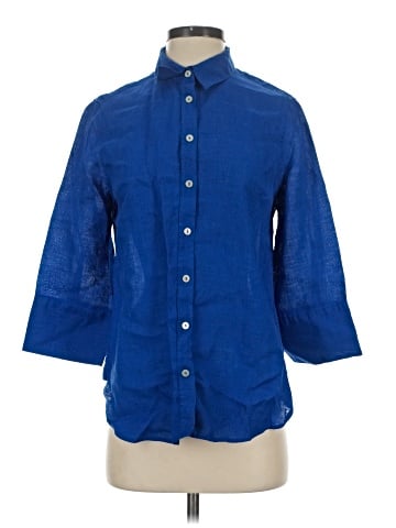 Chico's 3/4 Sleeve Button-Down Shirt (view 1)