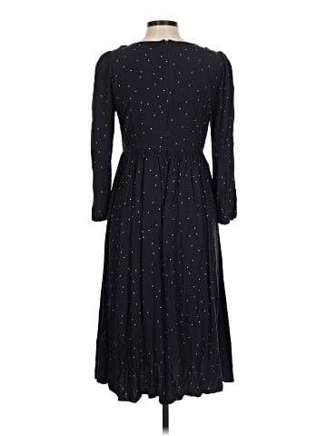 Madewell Alicia Long-Sleeve Scoopneck Midi Dress in Night Stars (view 2)