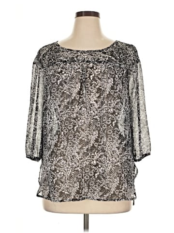 LC Lauren Conrad 3/4 Sleeve Blouse (view 1)