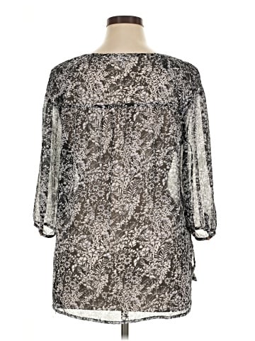 LC Lauren Conrad 3/4 Sleeve Blouse (view 2)