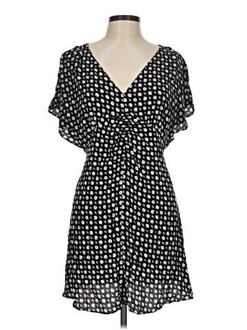Madewell Ruched V-Neck Mini Dress in Floral (view 1)