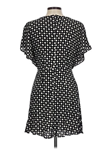Madewell Ruched V-Neck Mini Dress in Floral (view 2)