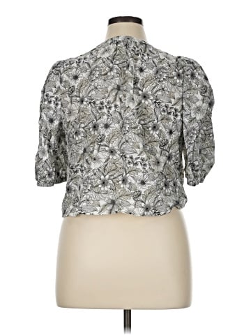 a.n.a. A New Approach Short Sleeve Blouse (view 2)