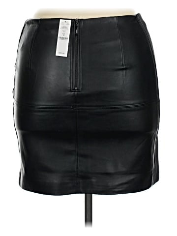 White House Black Market Faux Leather Skirt (view 2)