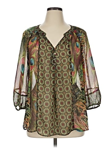 Figueroa & Flower 3/4 Sleeve Blouse (view 1)