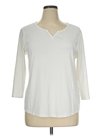 Chico's 3/4 Sleeve T-Shirt (view 1)