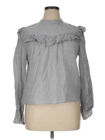 a.n.a. A New Approach Long Sleeve Blouse (view 1)