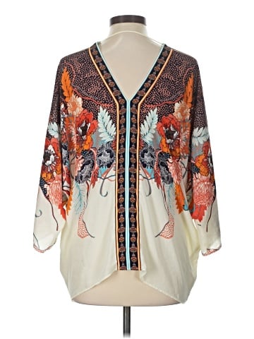 Rose + Olive 3/4 Sleeve Blouse (view 2)