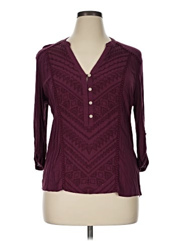 Democracy 3/4 Sleeve Blouse (view 1)