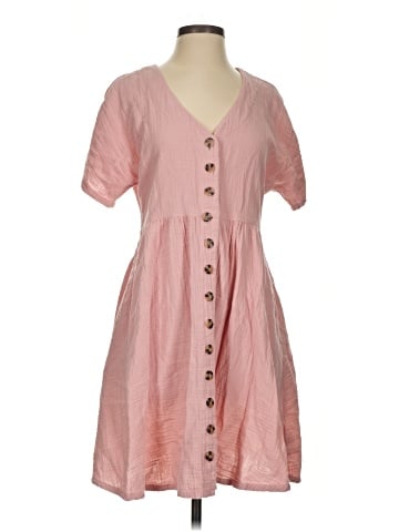 Madewell Lightspun Button-Front Mini Dress (view 1)