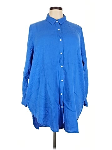 J.Crew Factory Store Long Sleeve Button-Down Shirt (view 1)