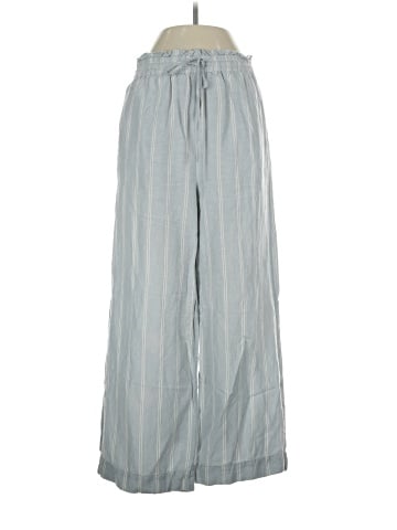 Madewell Smocked Huston Pull-On Full-Length Pants in Double Stripe (view 1)