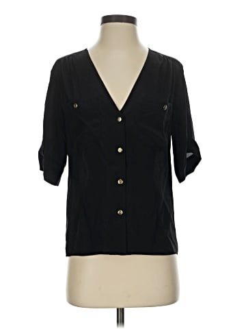 Amanda Uprichard 3/4 Sleeve Silk Top (view 1)