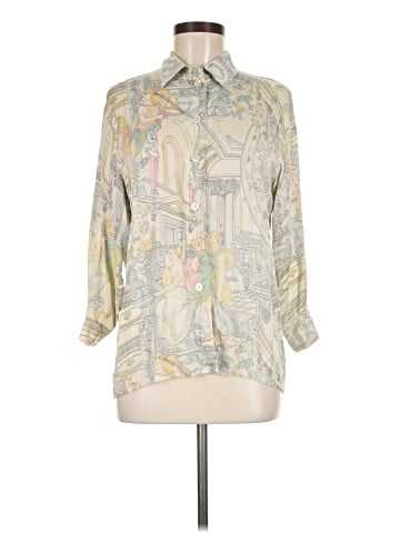 Escada by Margaretha Ley 3/4 Sleeve Silk Top (view 1)