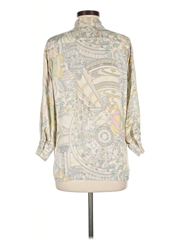 Escada by Margaretha Ley 3/4 Sleeve Silk Top (view 2)