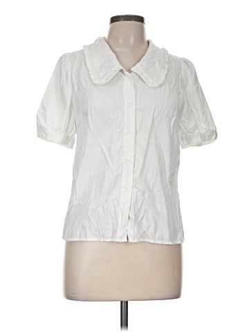 Allegra K Short Sleeve Blouse (view 1)