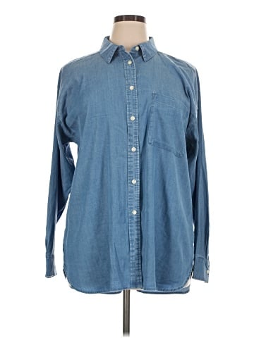 Ann Taylor LOFT Outlet Long Sleeve Button-Down Shirt (view 1)
