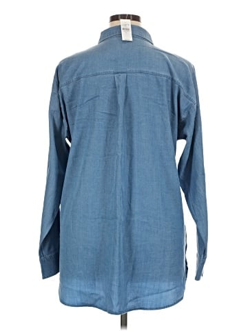 Ann Taylor LOFT Outlet Long Sleeve Button-Down Shirt (view 2)
