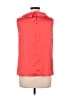 Talbots 100% Polyester Red Sleeveless Blouse Size 10 - photo 2
