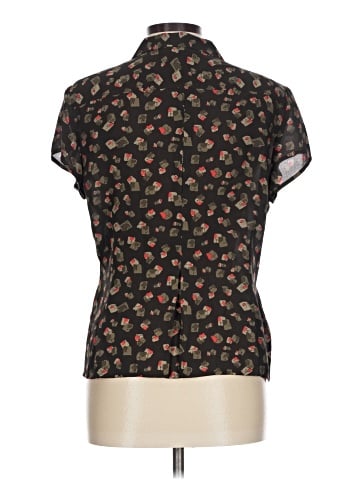 Jones New York Short Sleeve Silk Top (view 2)