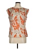 Talbots 100% Polyester Orange Sleeveless Blouse Size 8 - photo 1