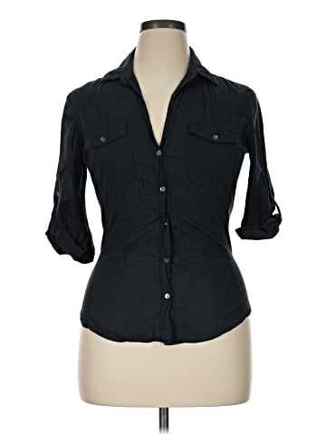James Perse 3/4 Sleeve Button-Down Shirt (view 1)