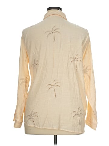NY Collection Long Sleeve Button-Down Shirt (view 2)
