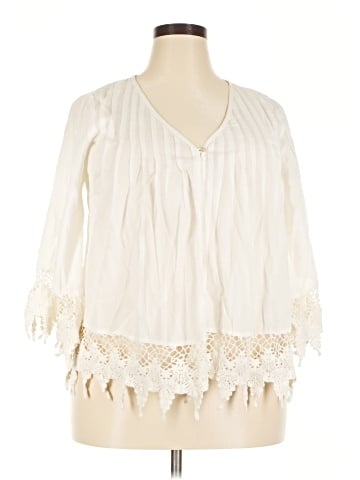 World Market 3/4 Sleeve Blouse (view 1)