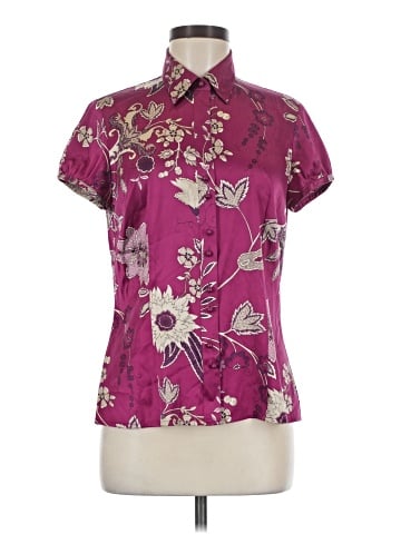 Ann Taylor Factory Short Sleeve Blouse (view 1)