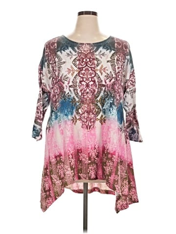 Attitudes by Renee 3/4 Sleeve T-Shirt (view 1)