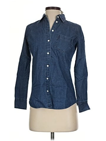J.Crew Factory Store Long Sleeve Button-Down Shirt (view 1)