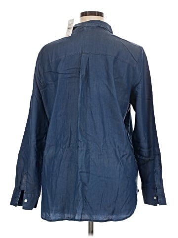 Ann Taylor LOFT Outlet Long Sleeve Button-Down Shirt (view 2)