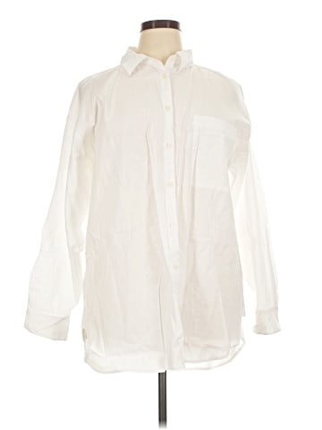 Ann Taylor LOFT Long Sleeve Button-Down Shirt (view 1)