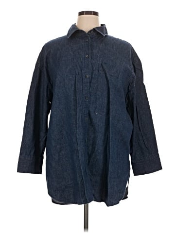 Banana Republic 3/4 Sleeve Button-Down Shirt (view 1)